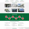 Giao diện website công ty cửa nhôm kính