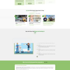 Giao diện website dịch vụ hút hầm cầu bể phốt