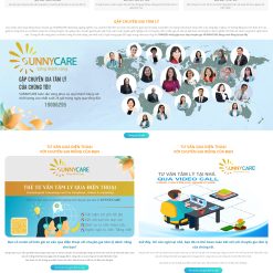 Giao diện website viện tâm lý